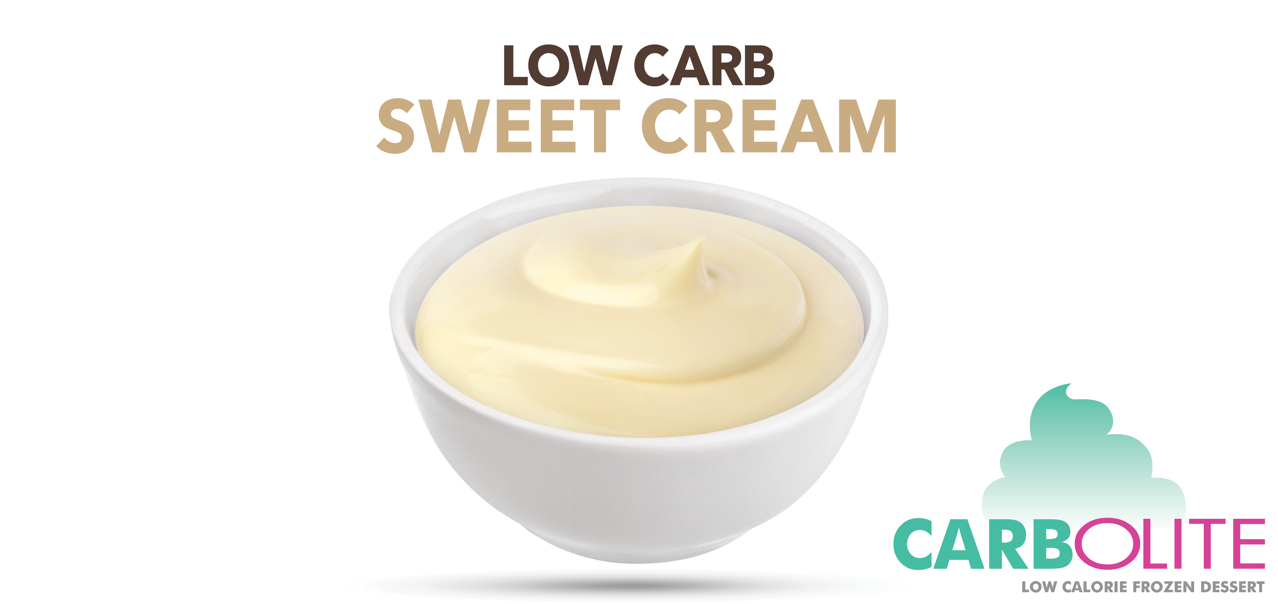 carbolite low carb no sugar added sweet cream label image