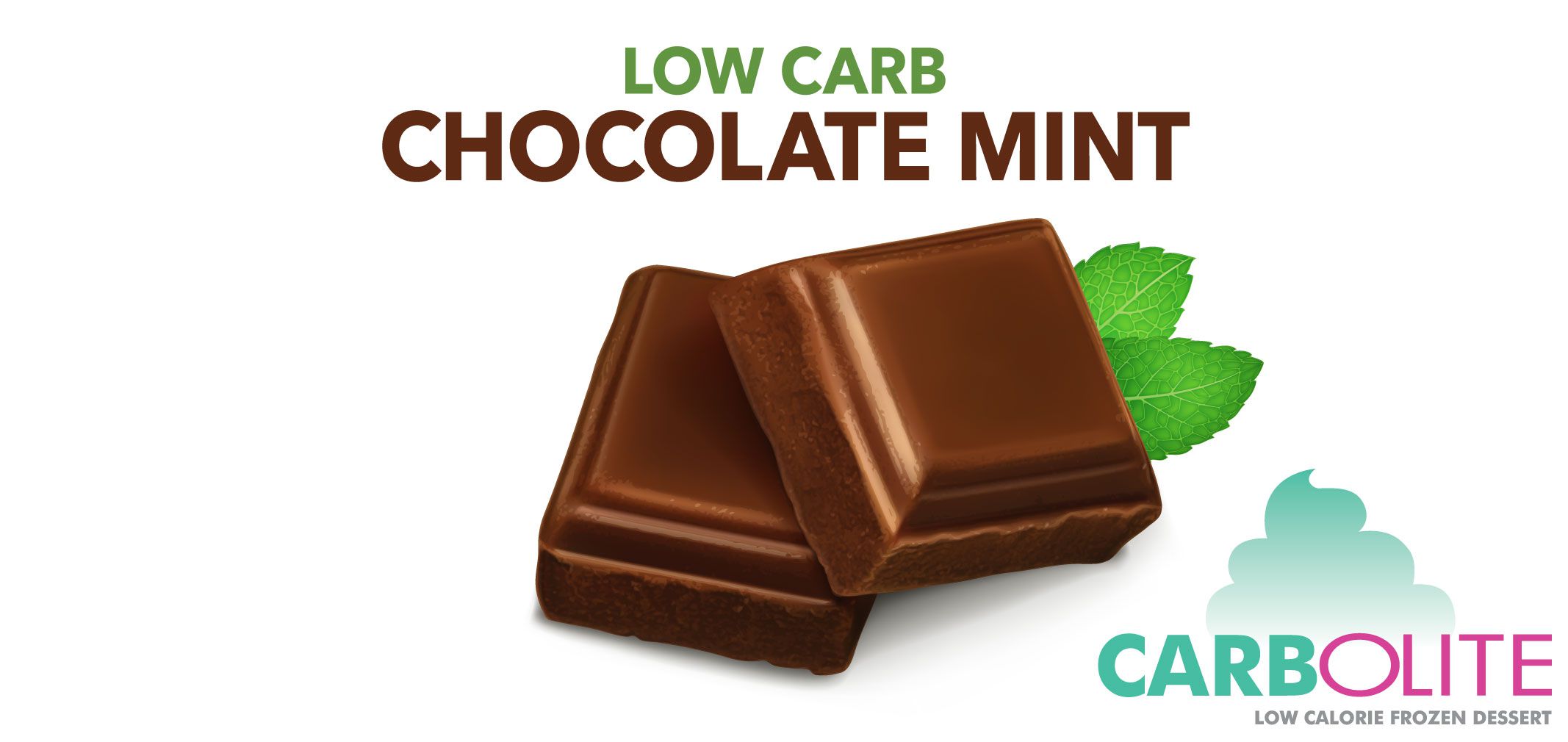 carbolite low carb chocolate mint label image