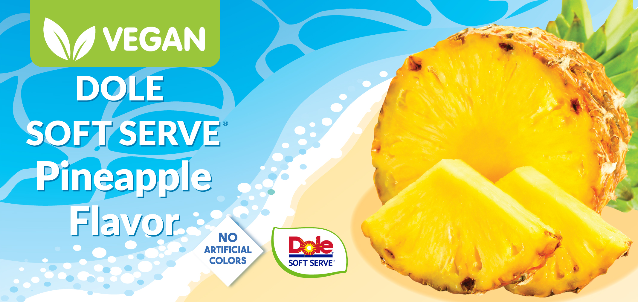 Dole® Soft Serve Pineapple Flavor label image