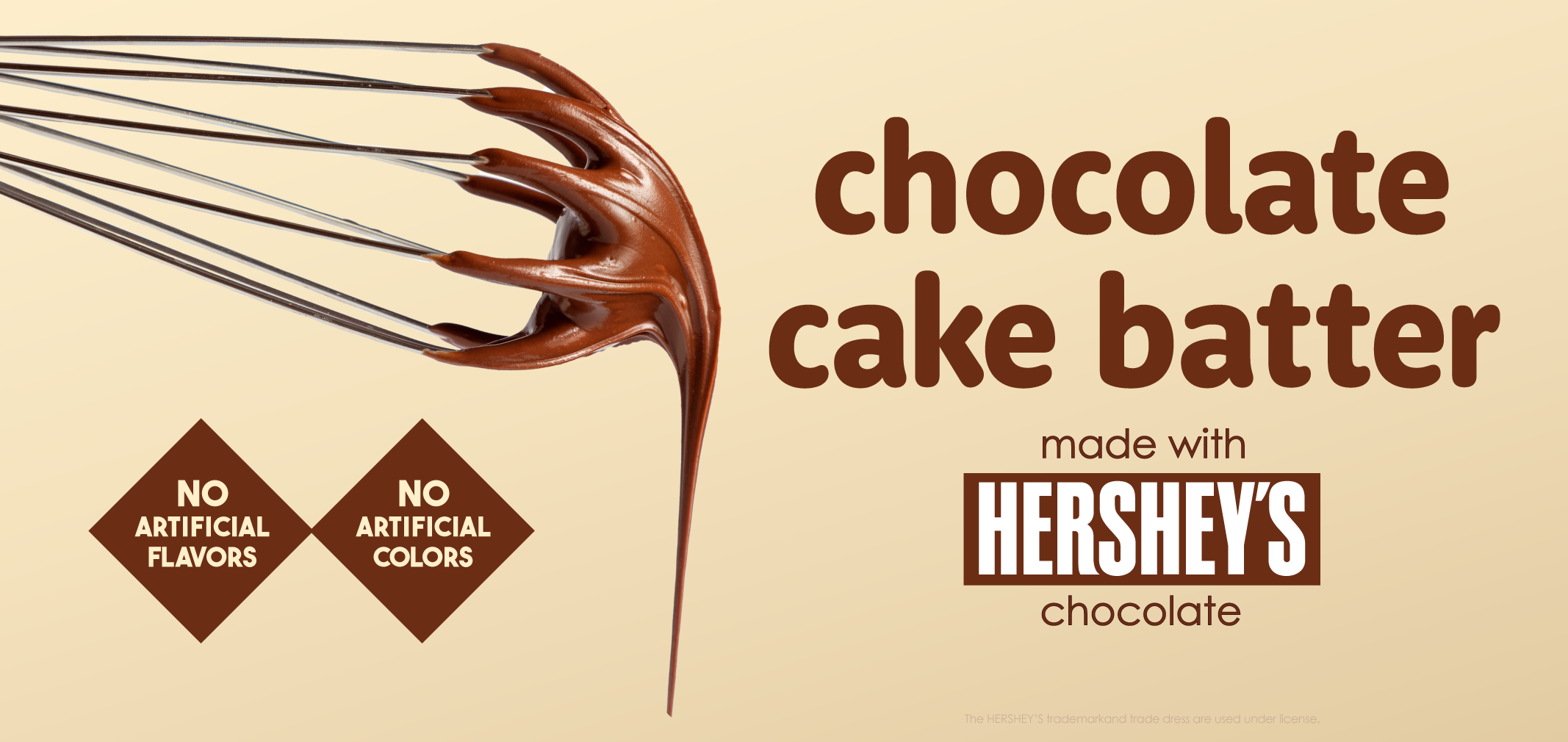 Chocolate Cake Batter made with Hershey's Chocolate label image