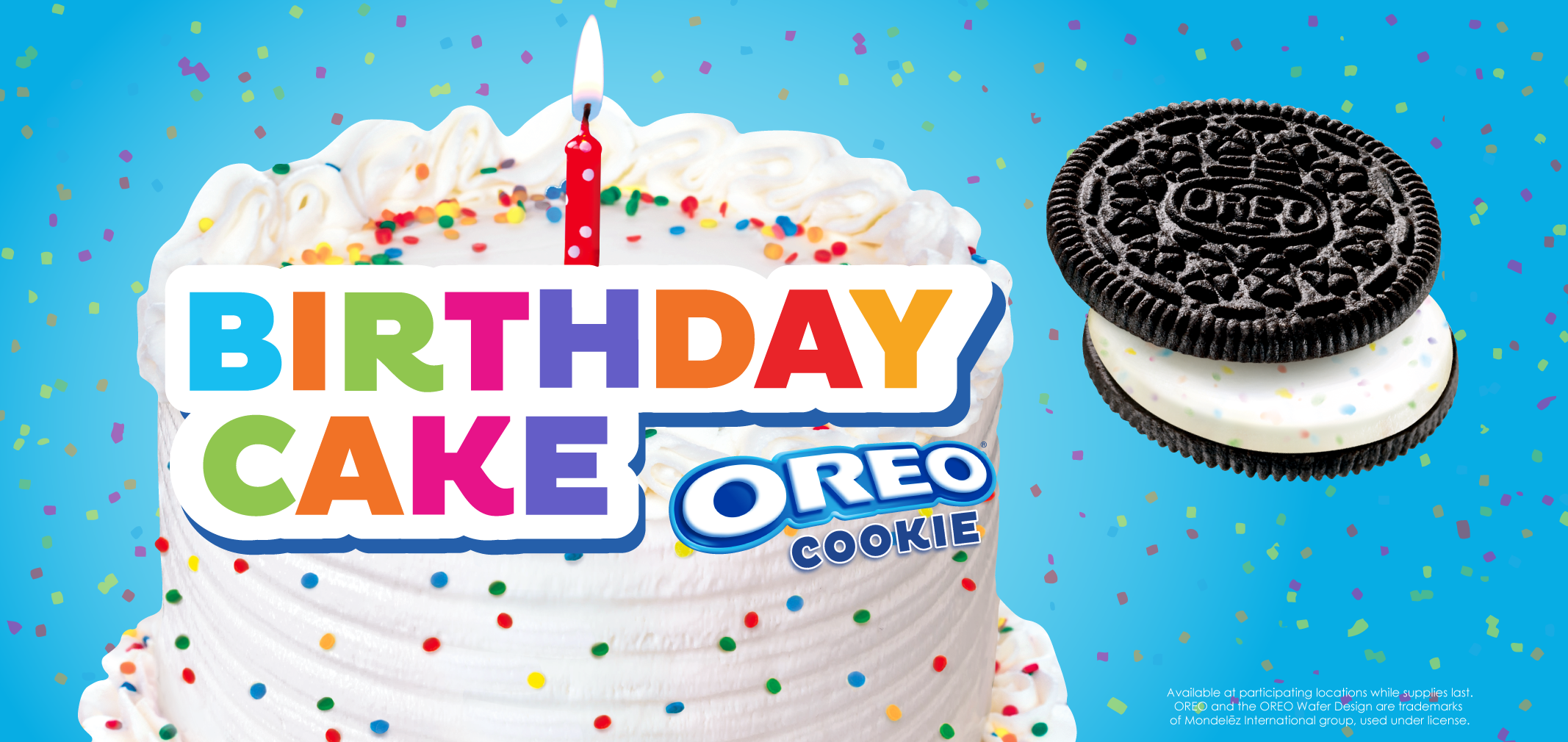 Birthday Cake Oreo® Cookie label image