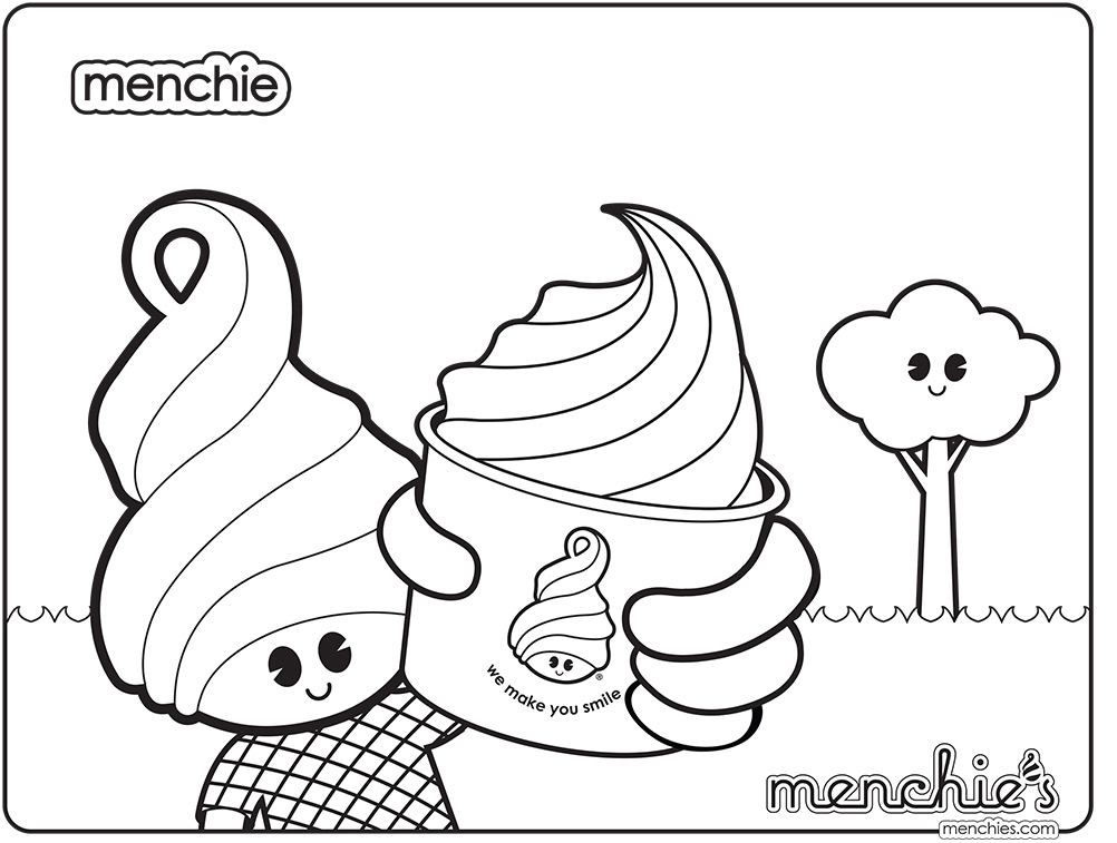 Menchie Coloring sheets