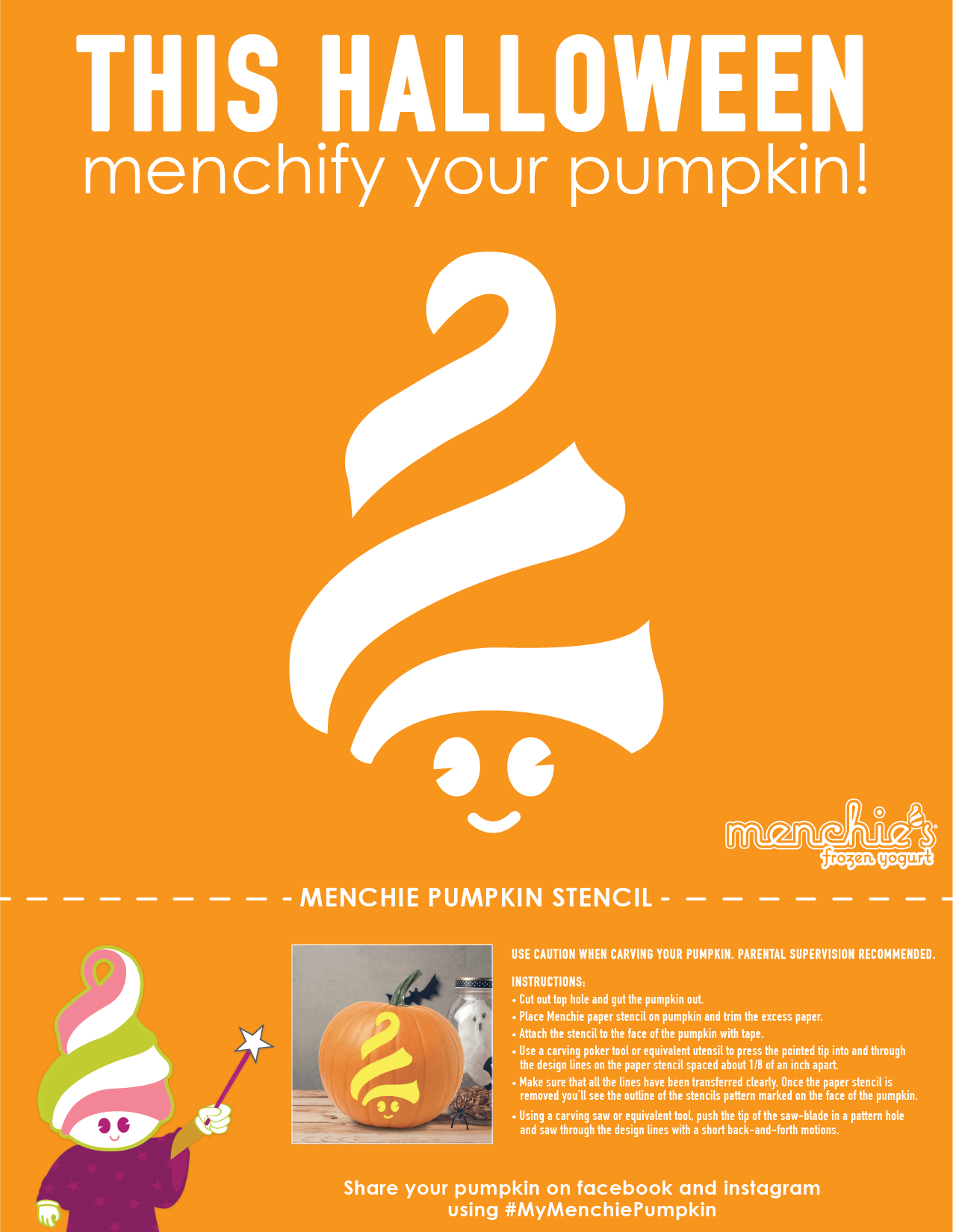 Create a Menchie pumpkin!