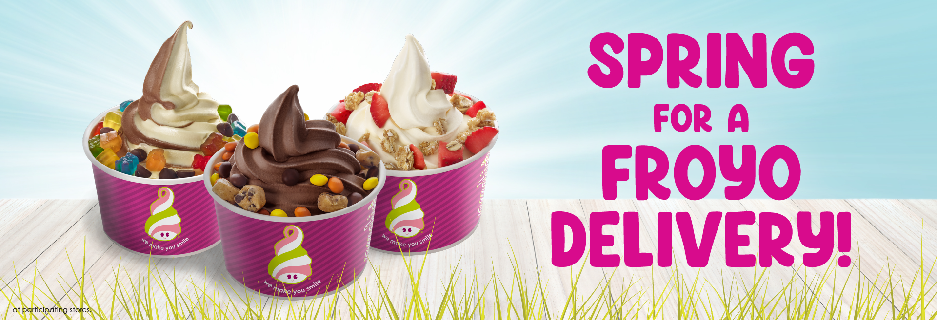 Anytime is a great time for a Menchie’s delivery!