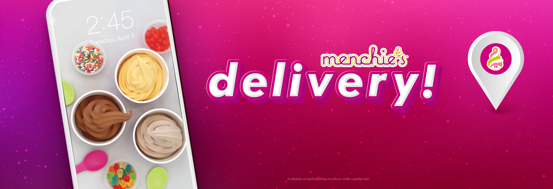 Order Menchie’s delivery today!