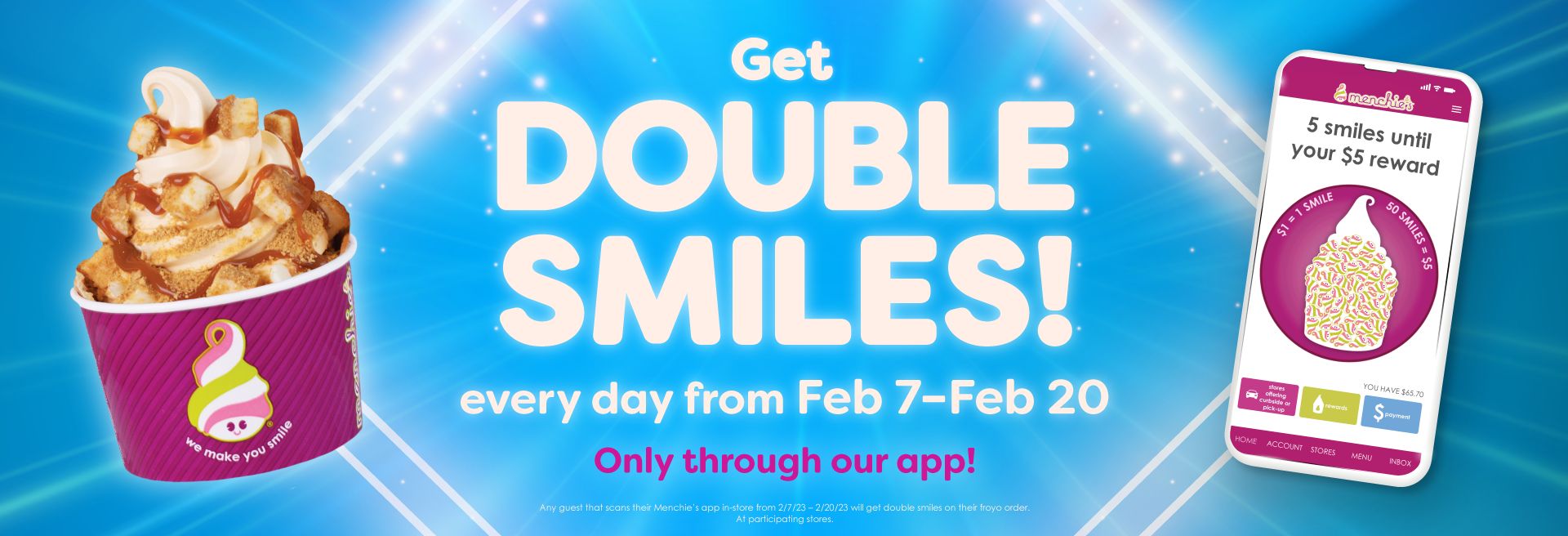 Earn double rewards for two weeks!