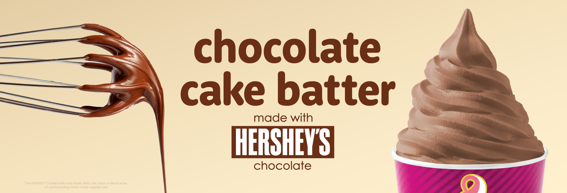 Chocolate Cake Batter made with Hershey’s Chocolate returns in store!