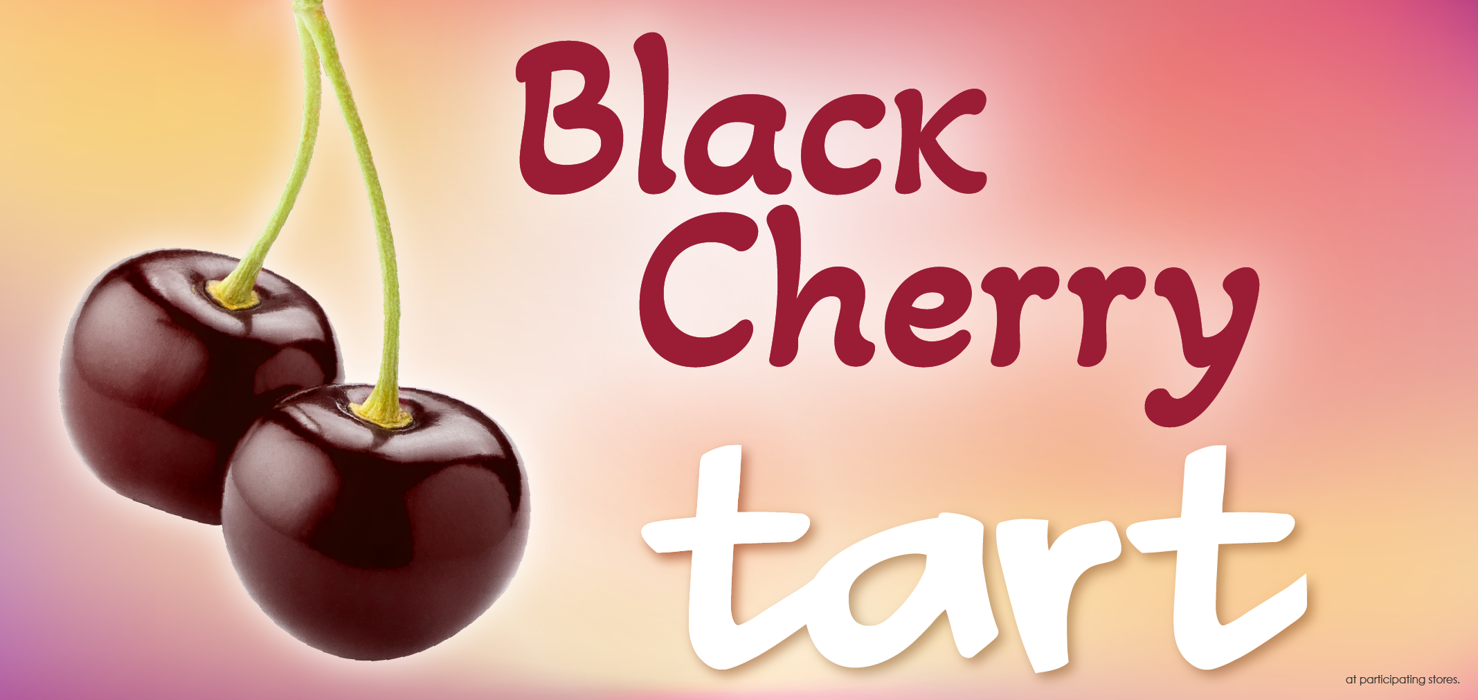 black cherry tart label image