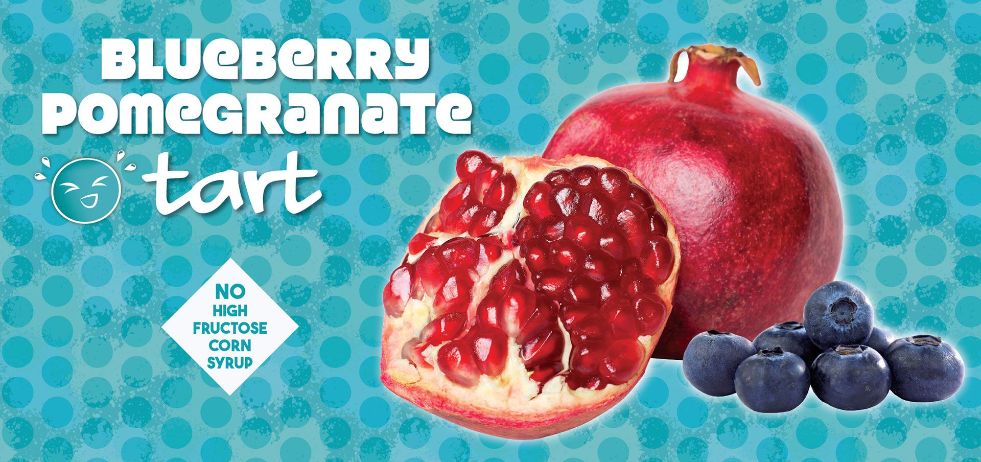 blueberry pomegranate tart label image