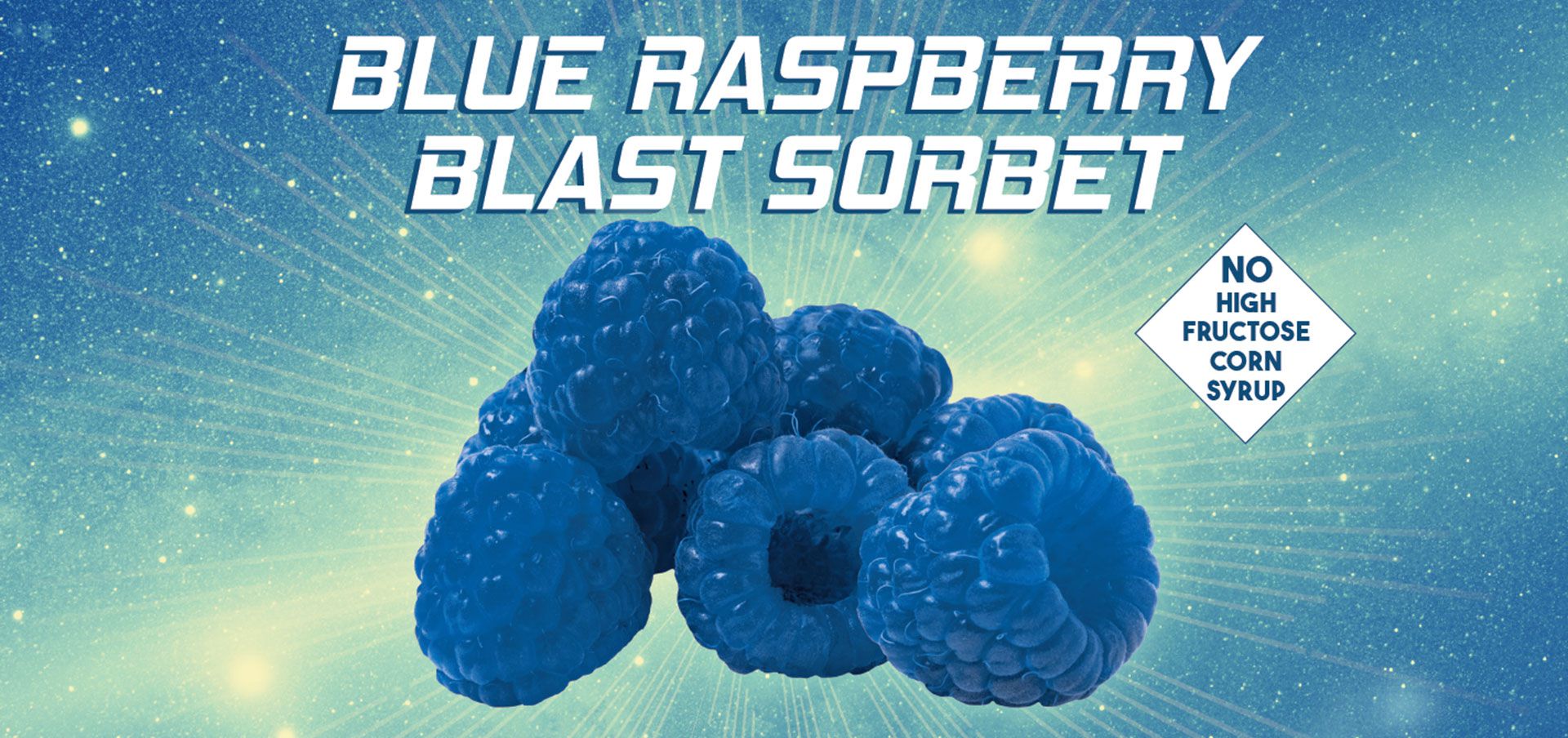 blue raspberry blast sorbet label image