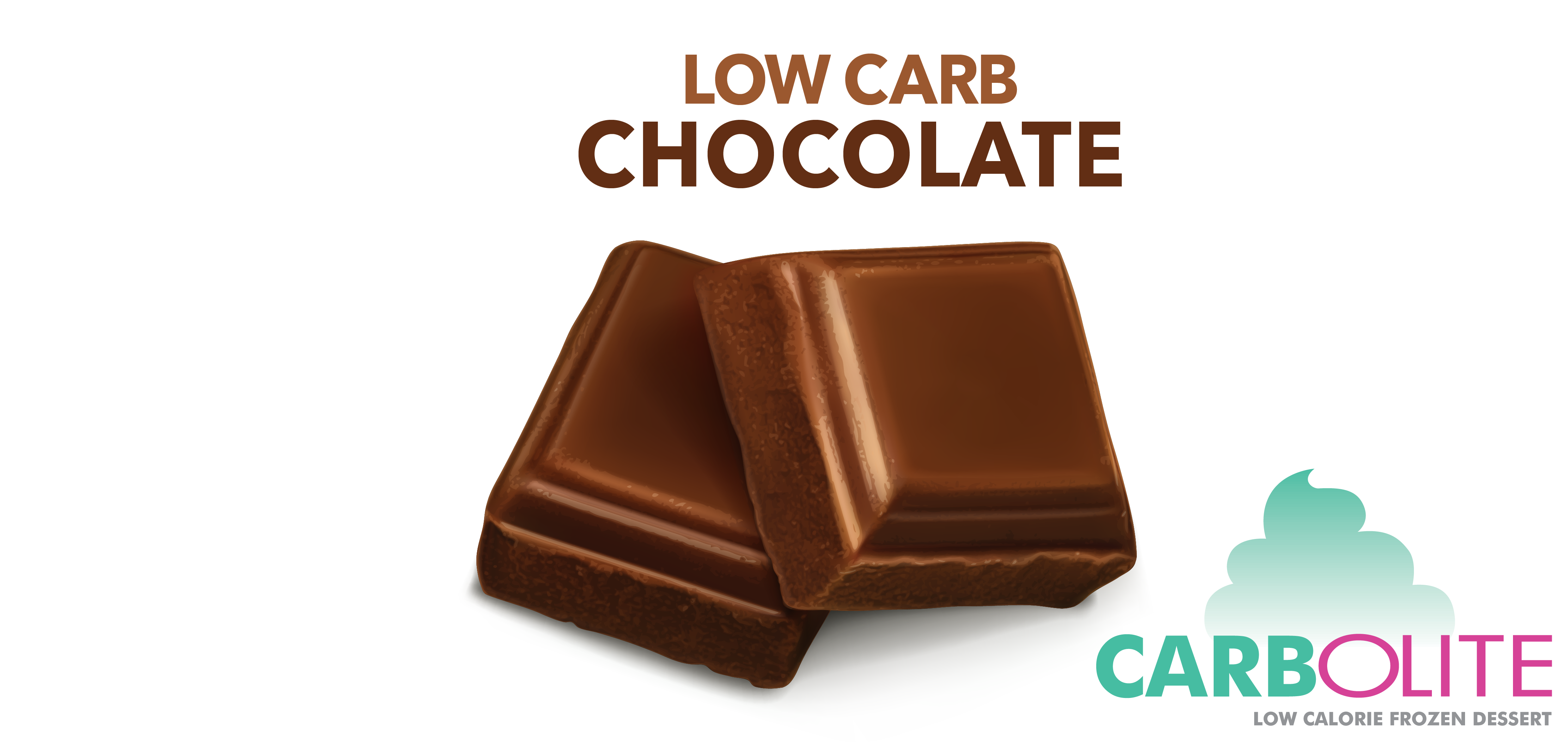 carbolite low carb no sugar added chocolate label image
