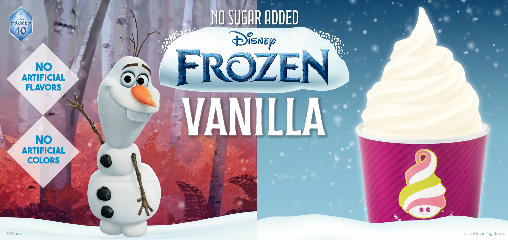 No Sugar Added FROZEN Vanilla label image