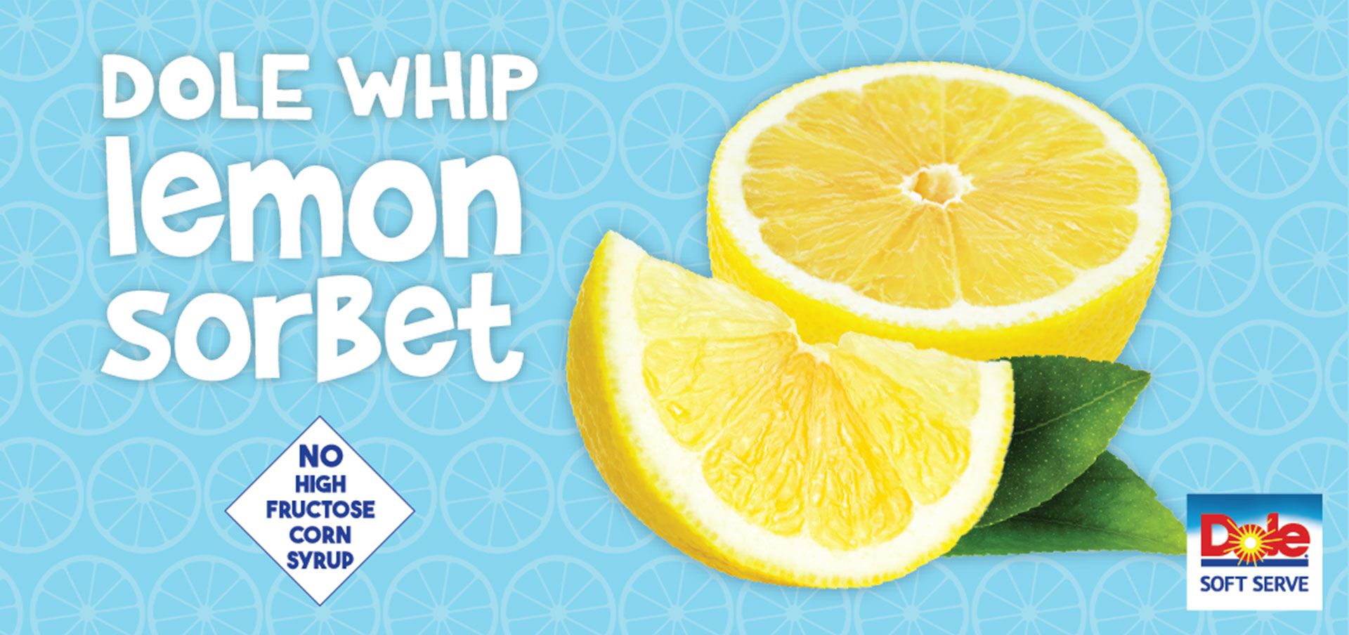 dole® whip lemon sorbet label image