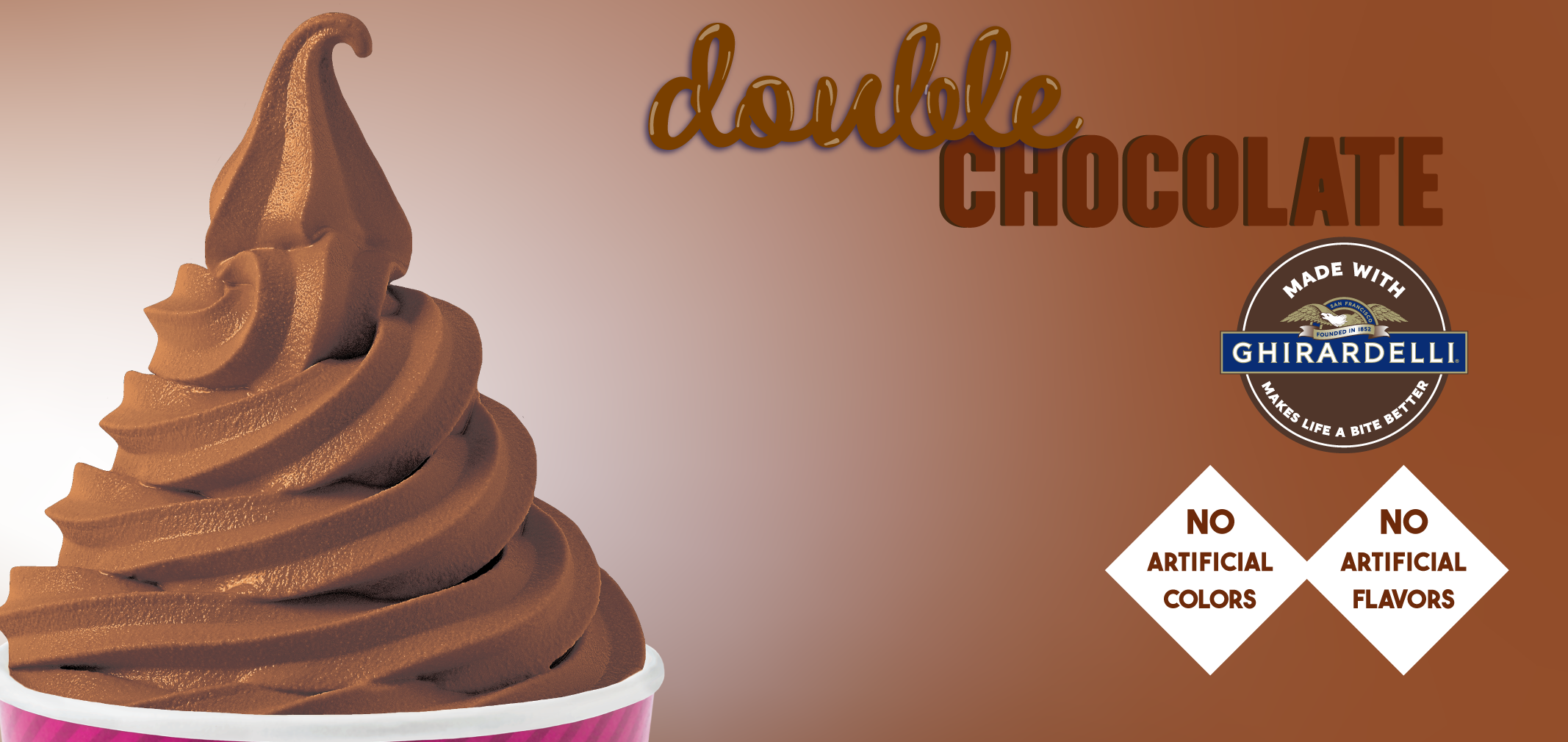 Double Chocolate made with Ghirardelli® label image