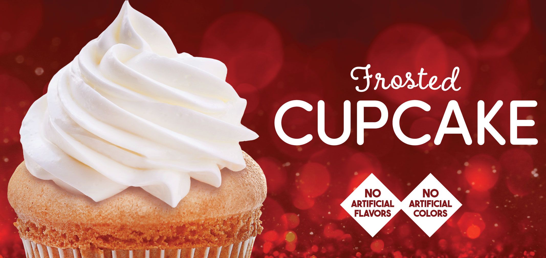 frosted cupcake label image