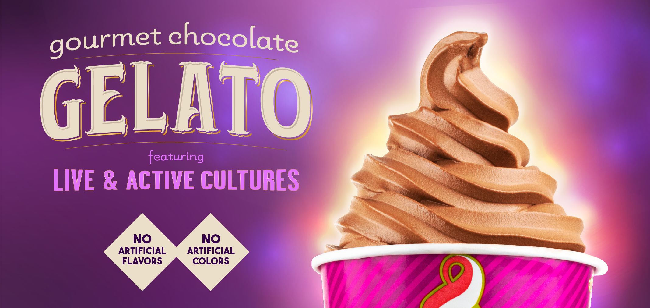 gourmet chocolate gelato label image