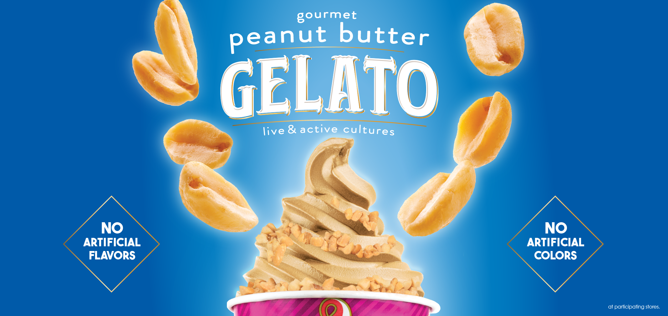 Gourmet Peanut Butter Gelato label image
