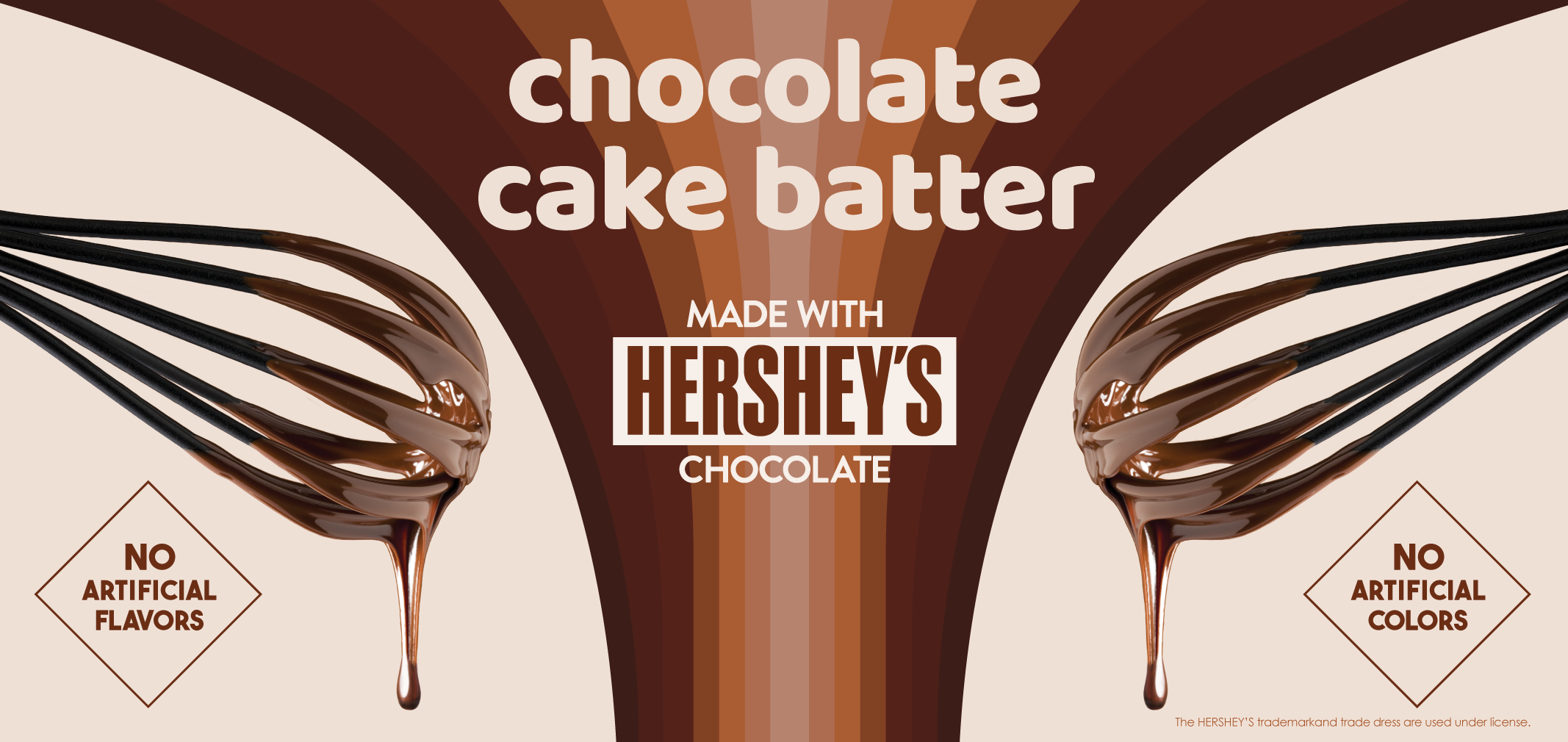 Chocolate Cake Batter made with Hershey's Chocolate label image