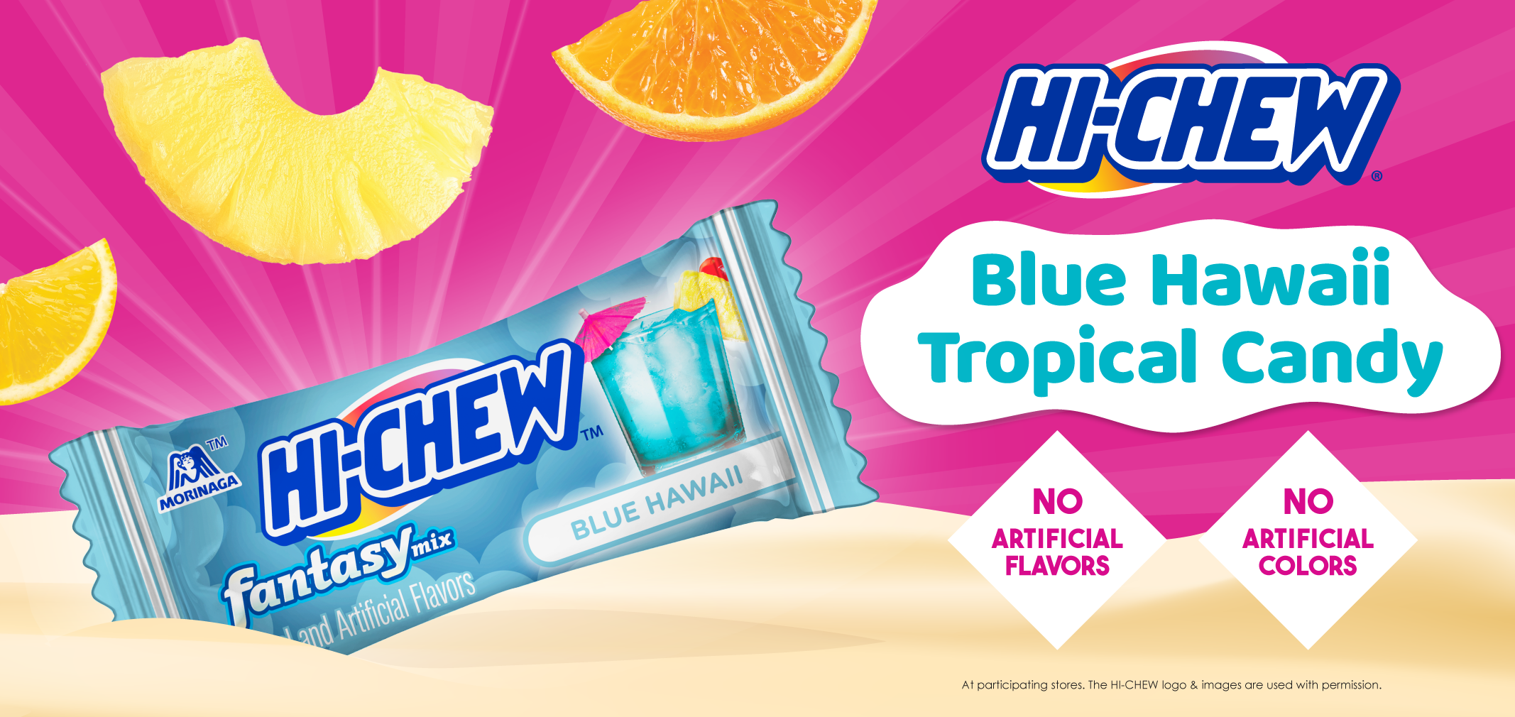 HI-CHEW Blue Hawaii Tropical Candy  label image