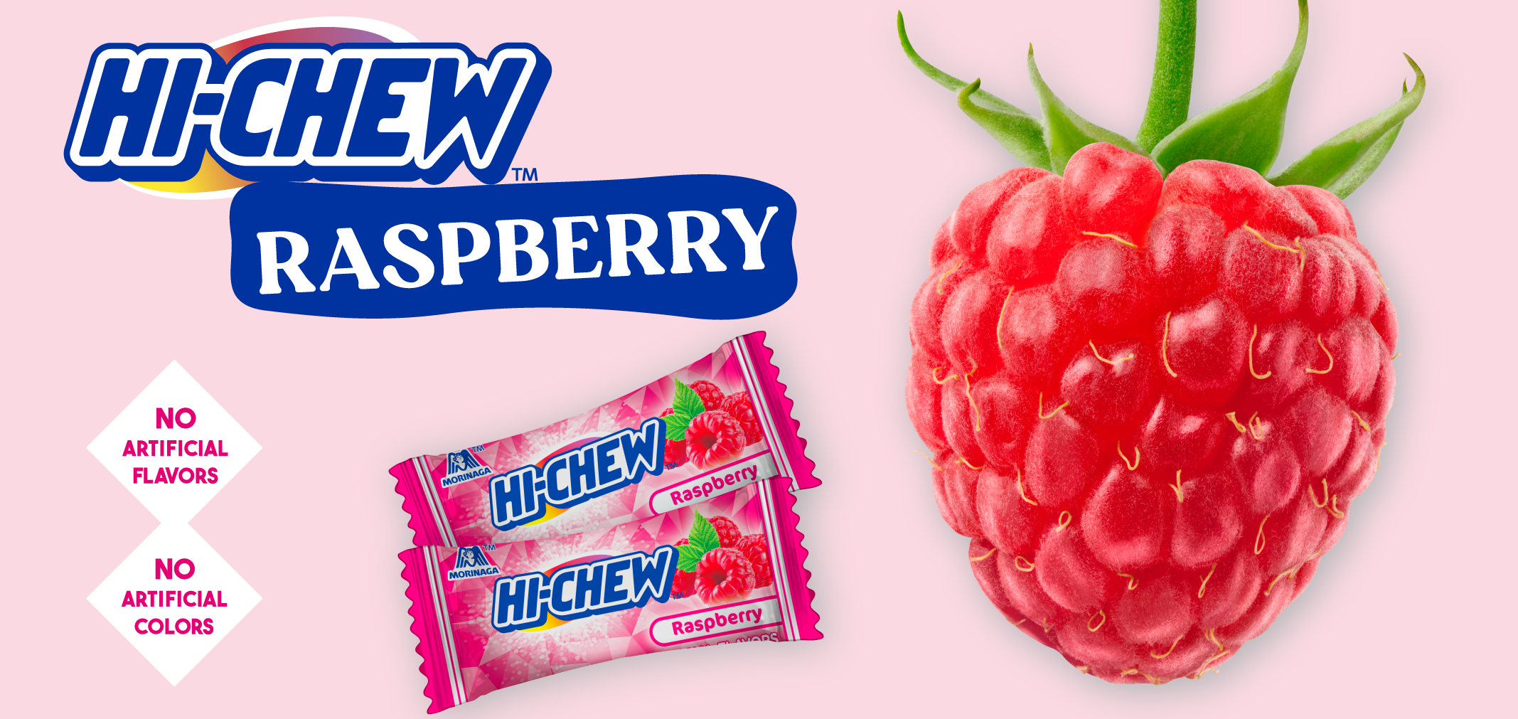 HI-CHEW raspberry label image