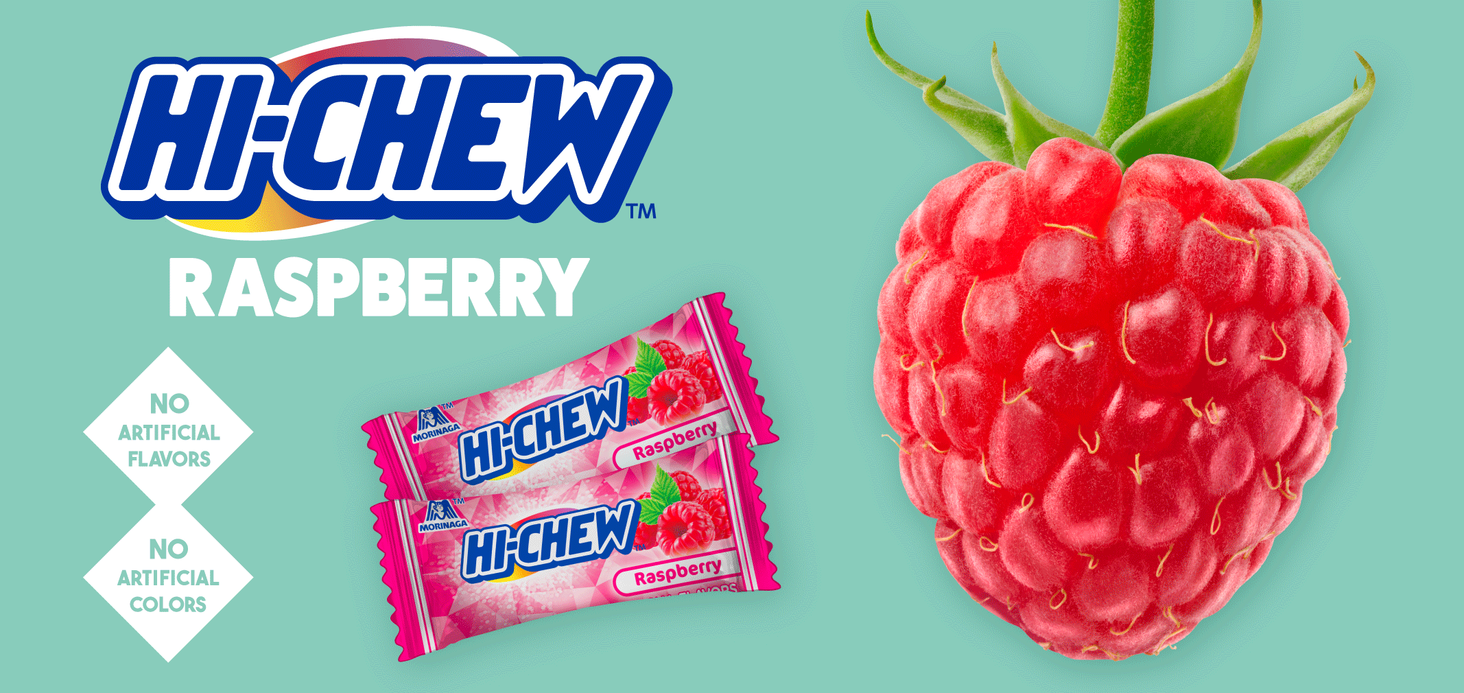 HI-CHEW raspberry label image
