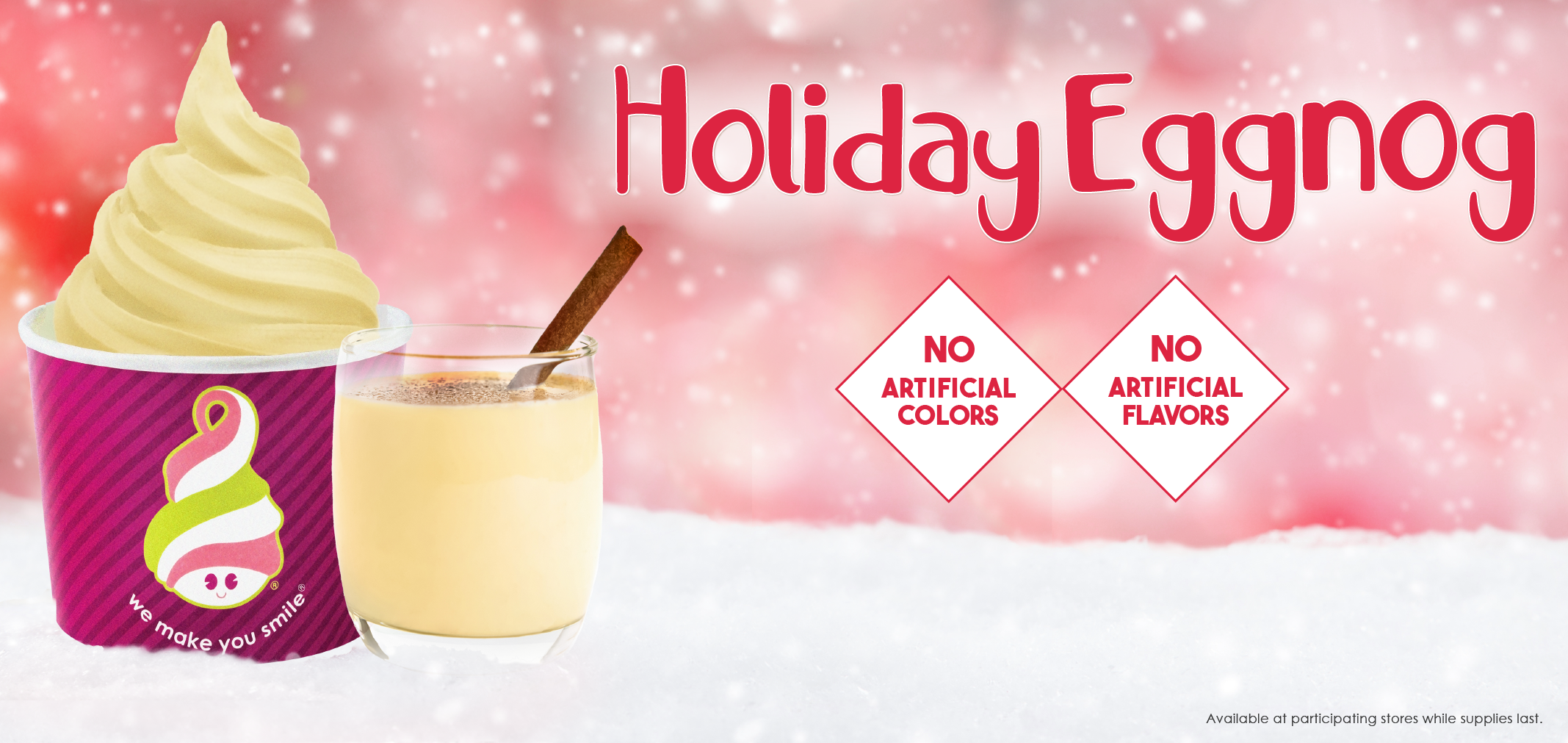 holiday eggnog label image