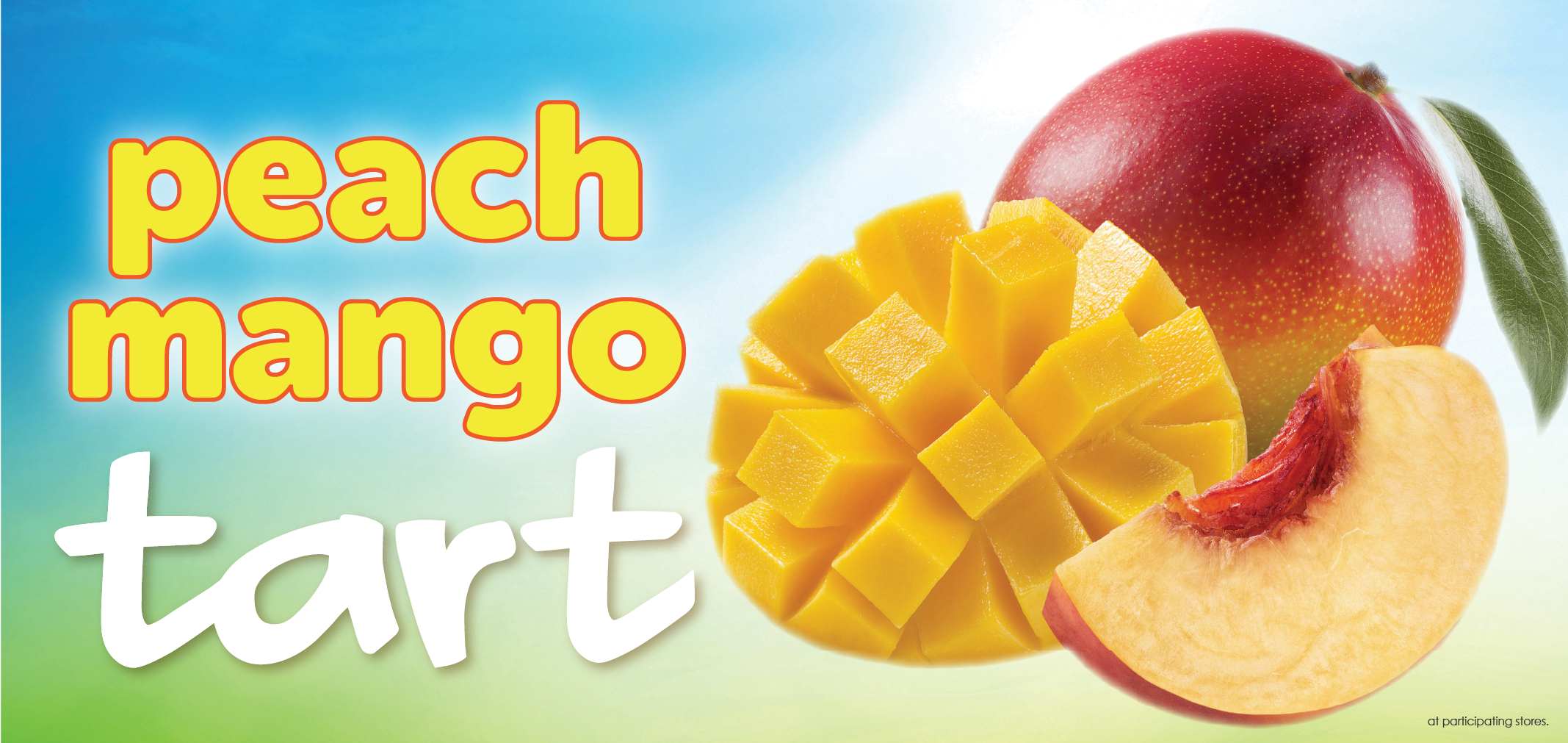 peach mango tart label image