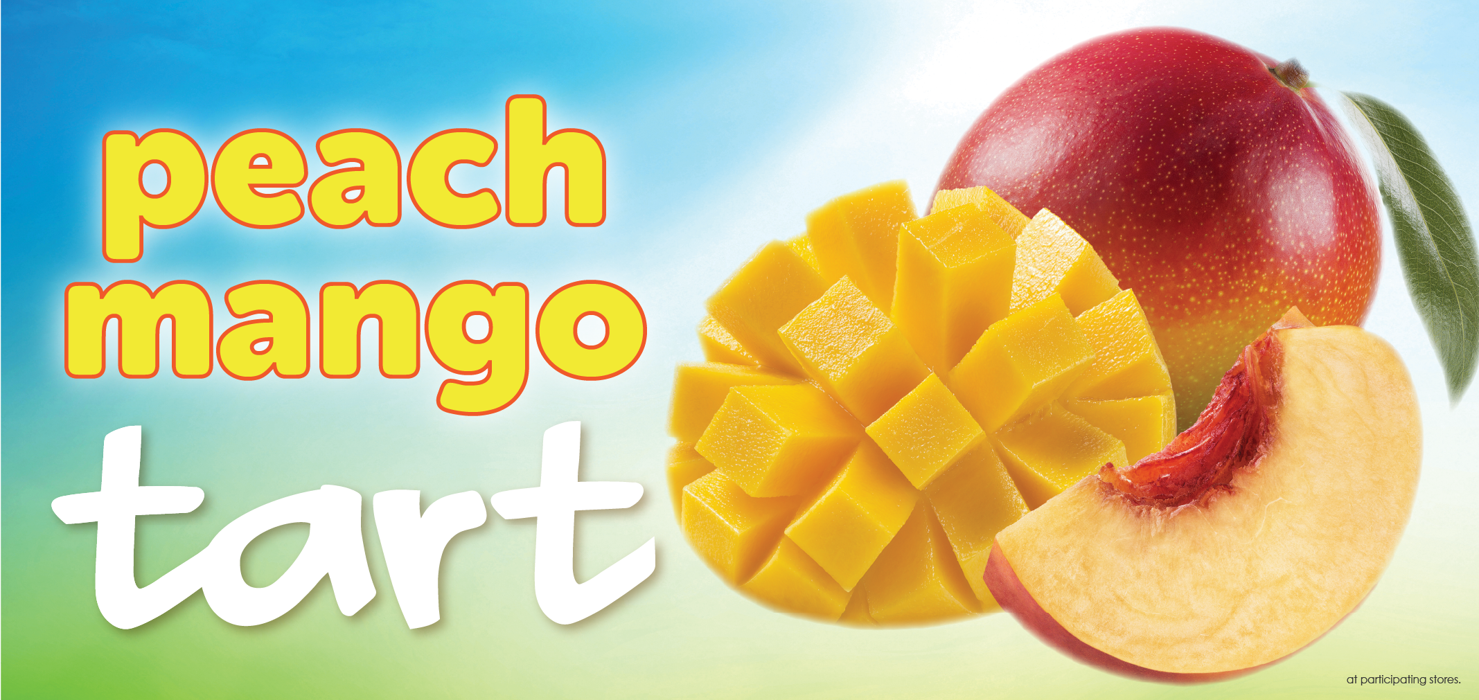 Peach Mango Tart: Frozen Yogurt: Frozen Yoghurt: Yogurt Shop