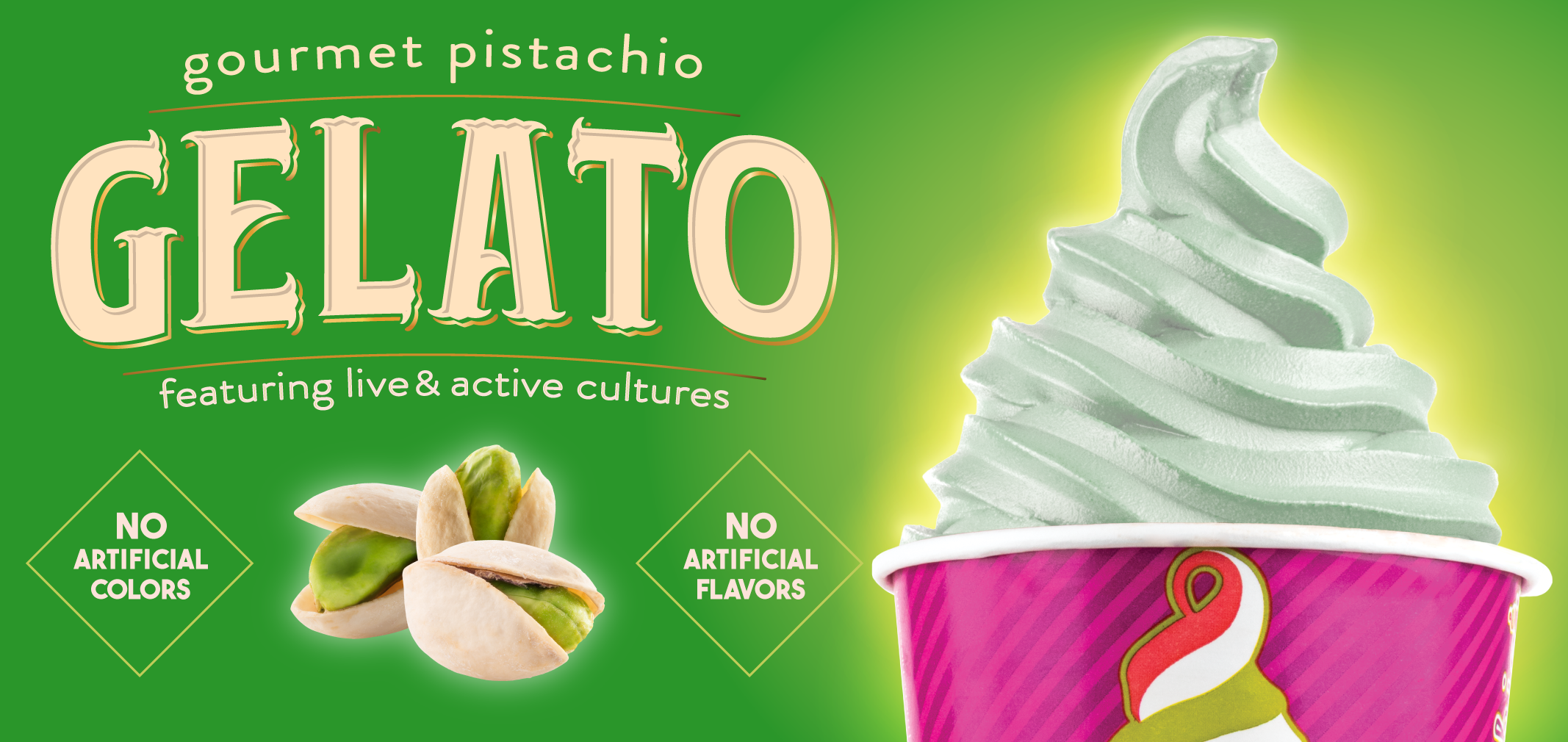 Gourmet Pistachio Gelato label image