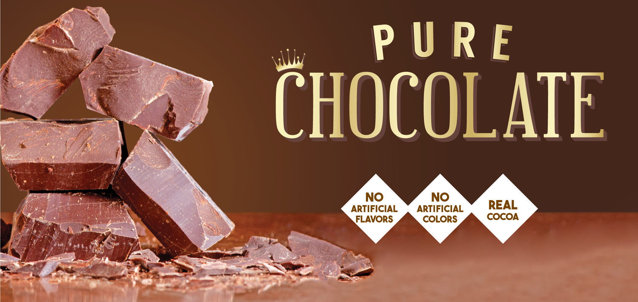 pure chocolate label image