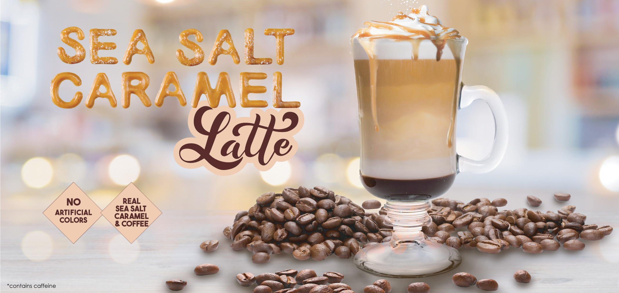 Sea Salt Caramel Latte label image