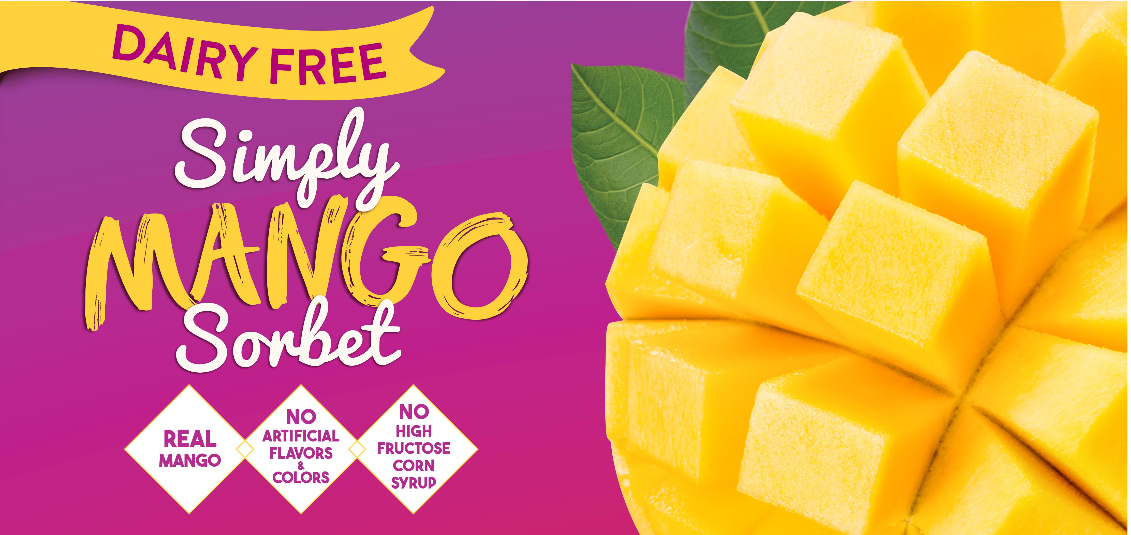 vegan simply mango sorbet label image