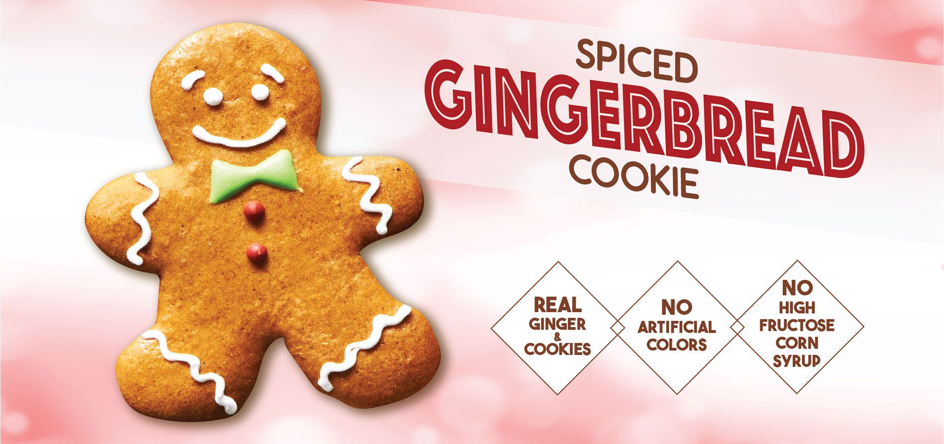 spiced gingerbread cookie label image