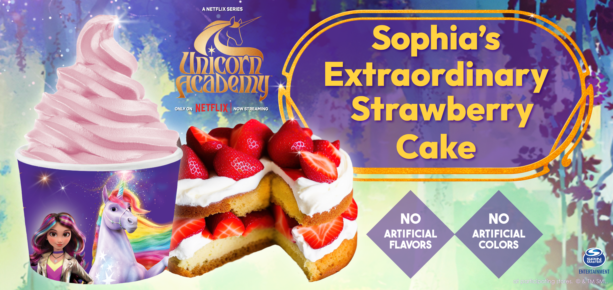 Sophia's Extraordinary Strawberry Cake label image