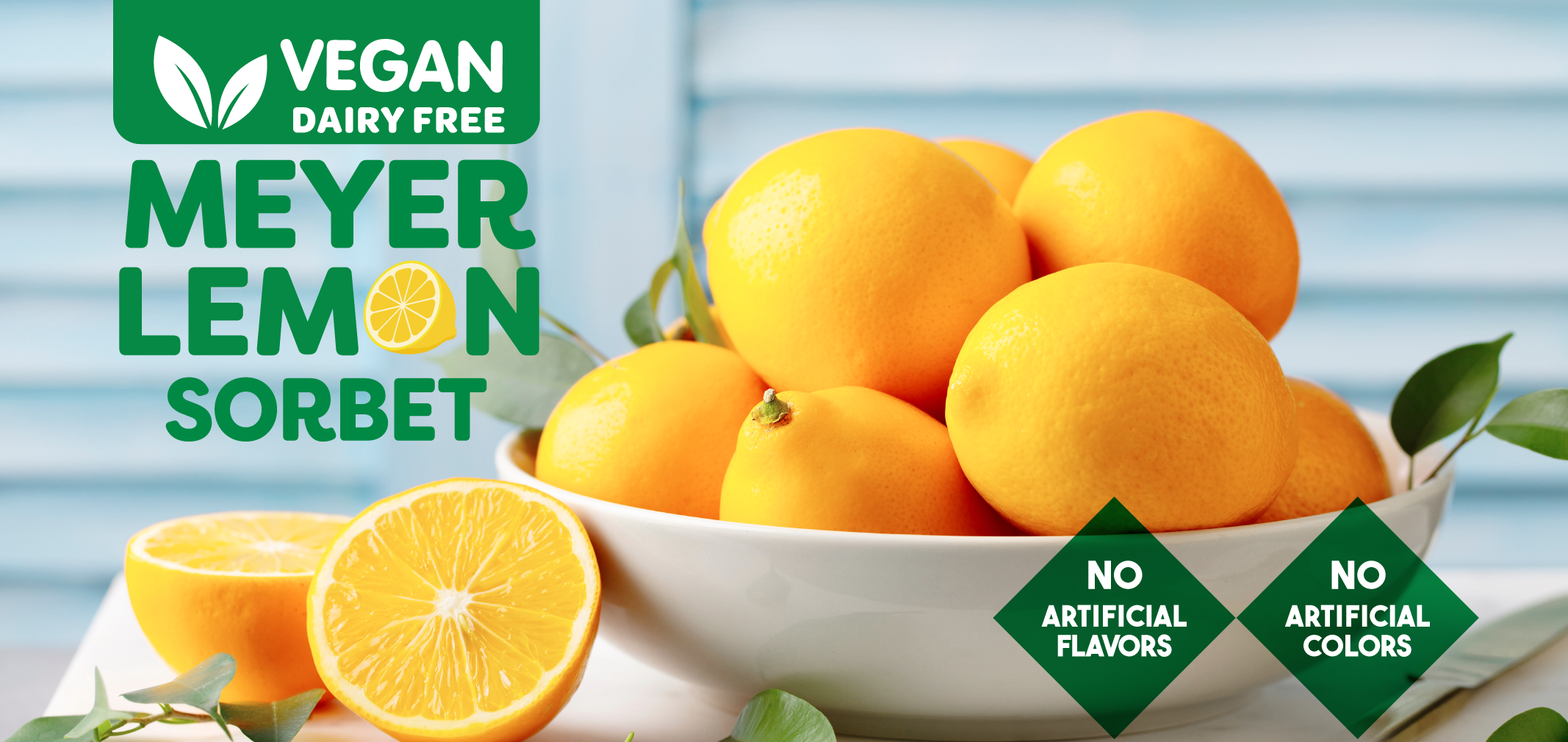 Vegan Meyer Lemon Sorbet label image