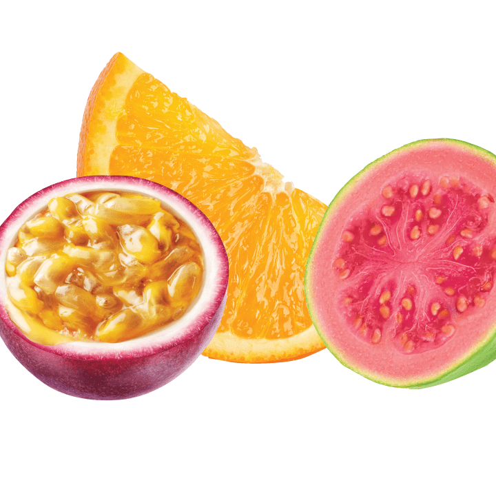 Limited time only flavor: vegan hawaiian POG sorbet