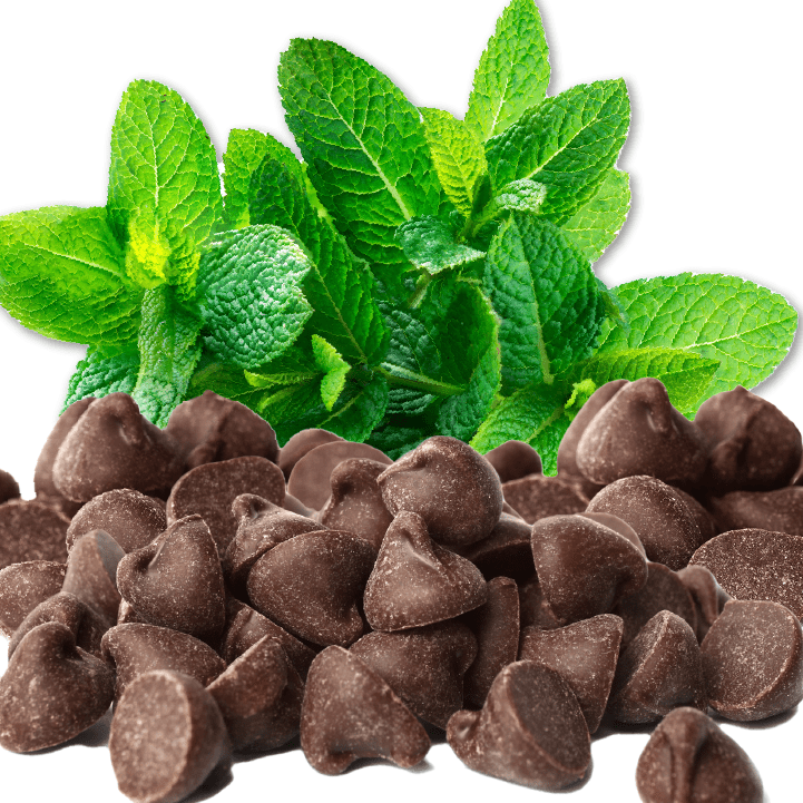vegan mint chocolate chip made with almondmilk