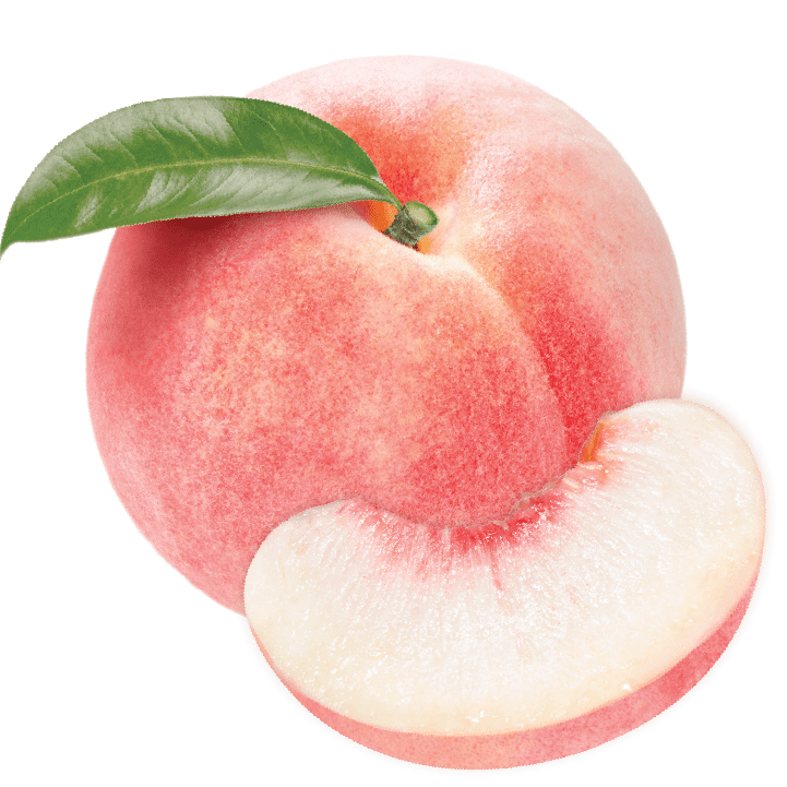 vegan sweet white peach sorbet